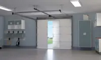 Porte de garage sectionnelle à ouverture latérale
