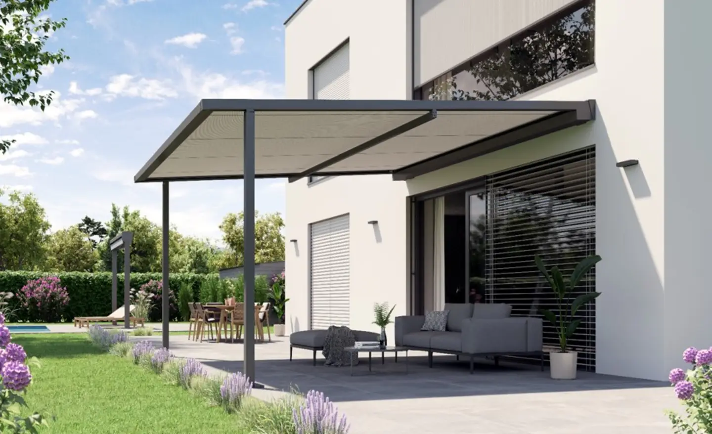 Stores de jardin et à structure fixe