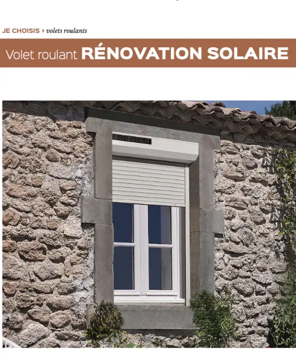 Volet roulant Rénobloc® Solaire